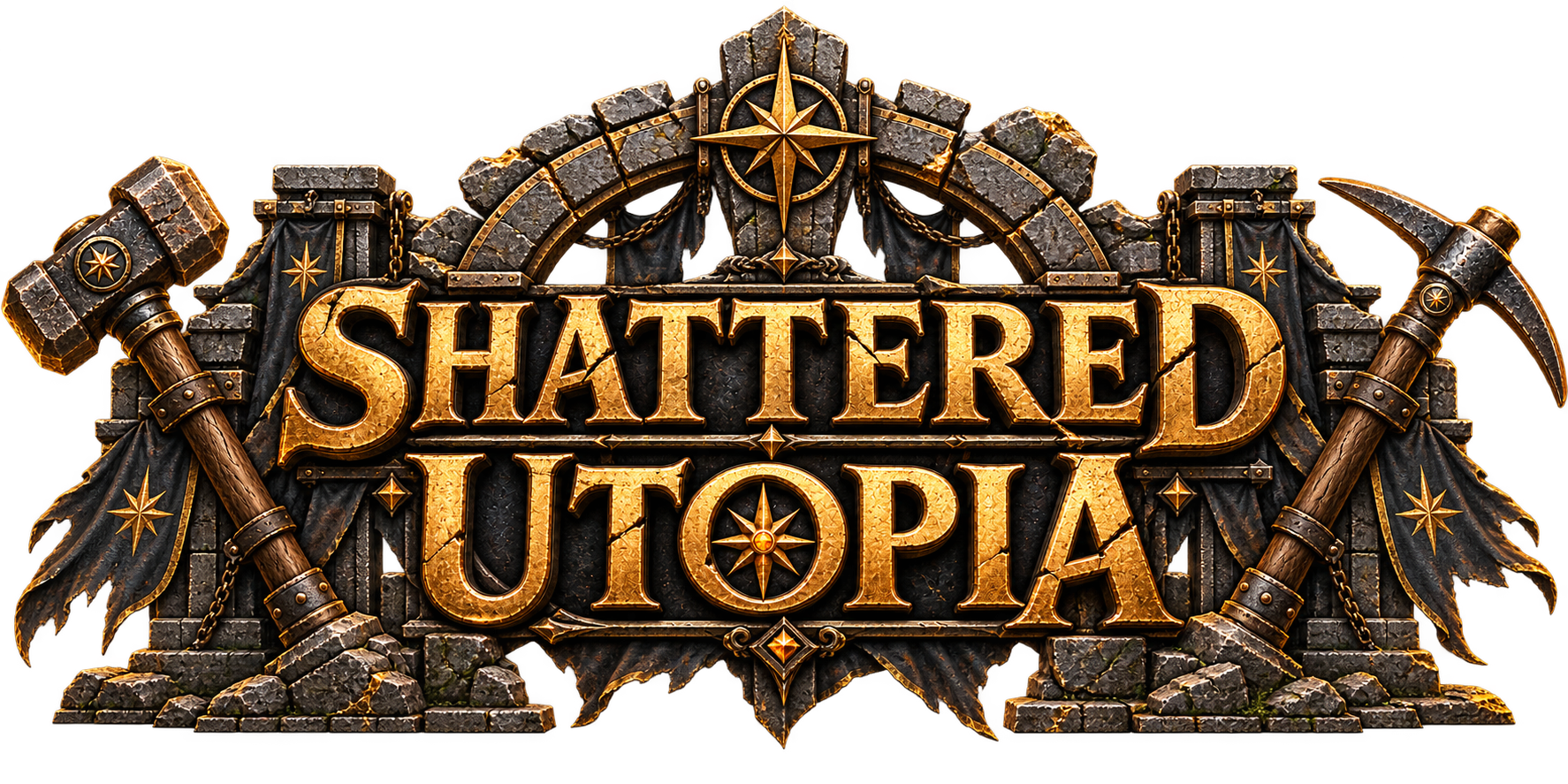 Shattered Utopia — Ruined Town Gate emblem